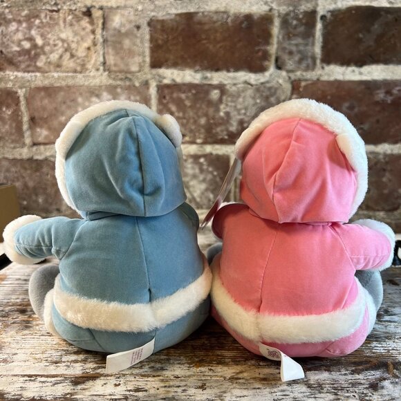 NEW Vintage Precious Moments Tender Tails Pink & Blue Polar Bears - Picture 4 of 8